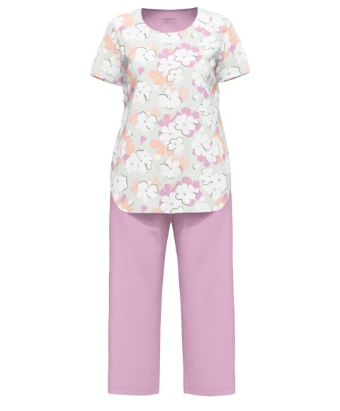 Moteriška pižama Trumpomis rankovėmis