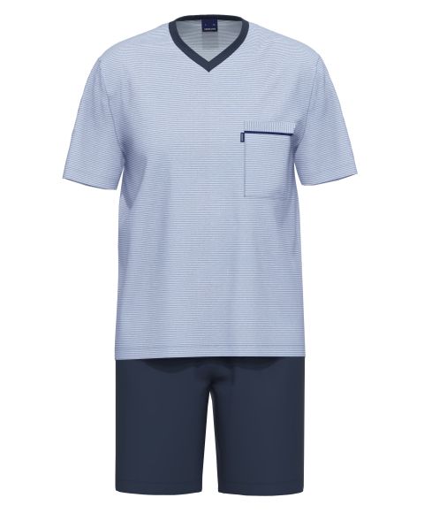 Vyriška pižama trumpomis rankovėmis ir su trumpais šortais
