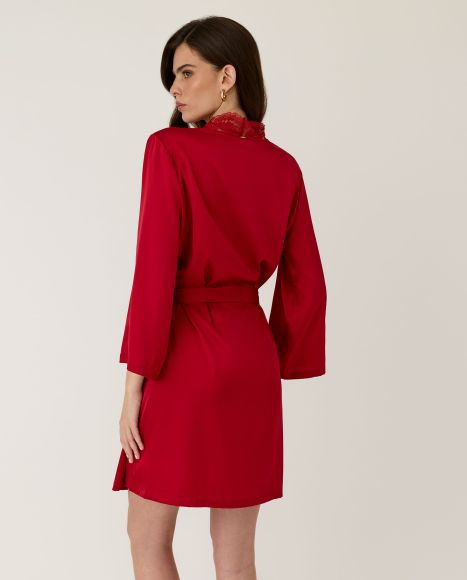 Trumpas apatinio trikotažo chalatas