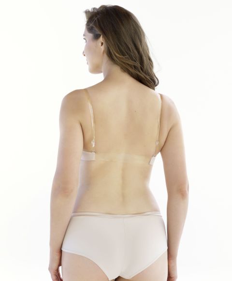 Priekyje susegama liemenėlė su silikonine juosta nugaros pusėje